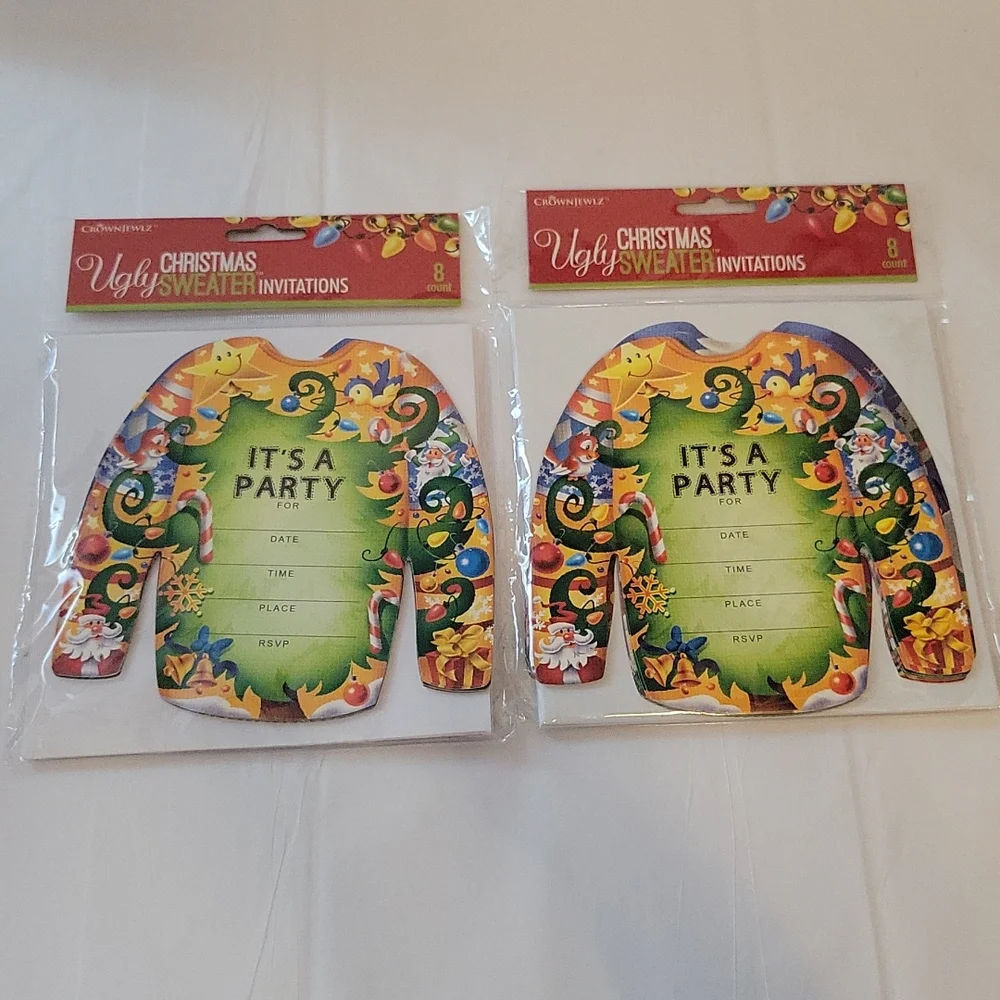 Ugly Christmas Sweater Party Invitations